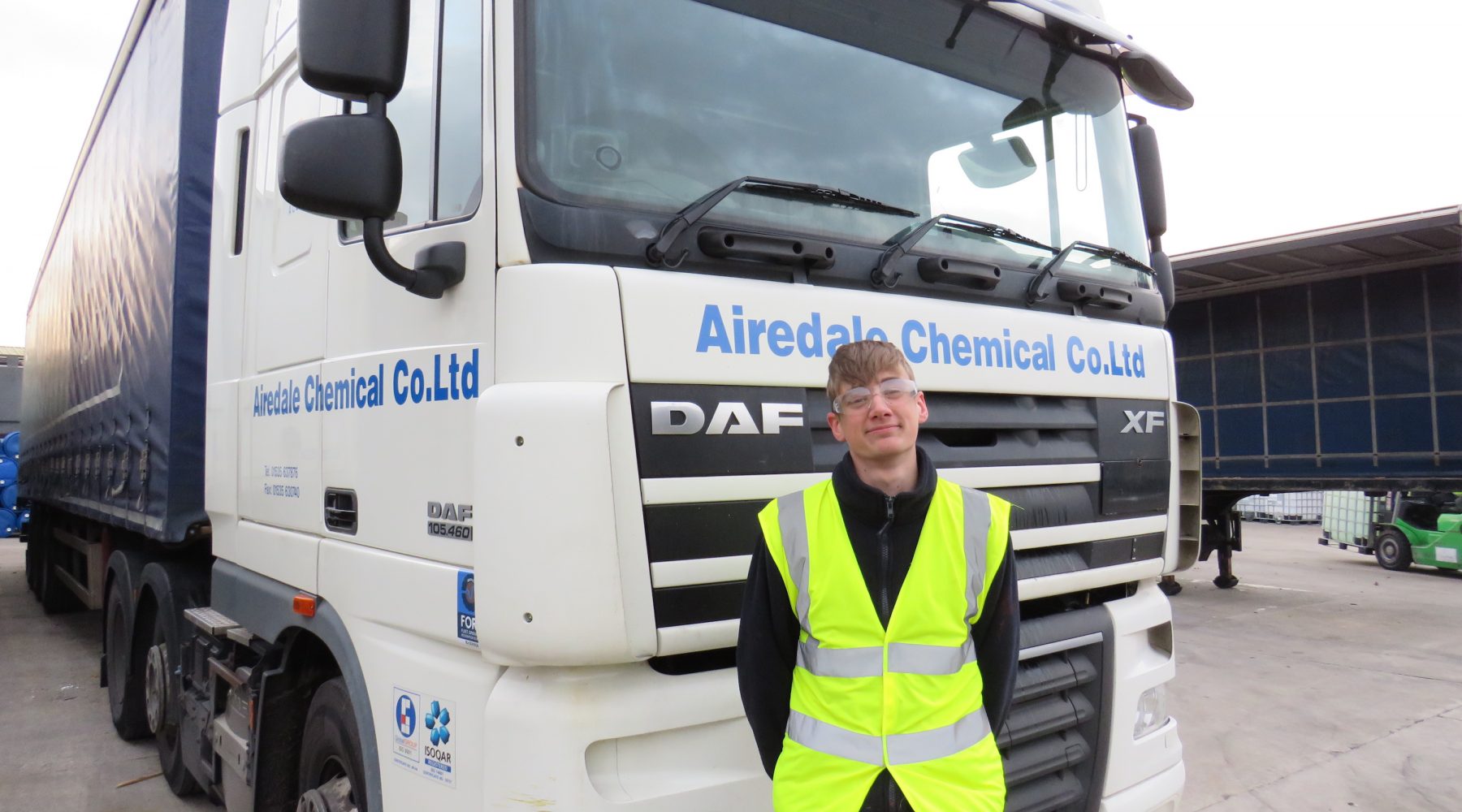 ENGINEERING APPRENTICE STARTS CAREER AT CHEMICAL COMPANY