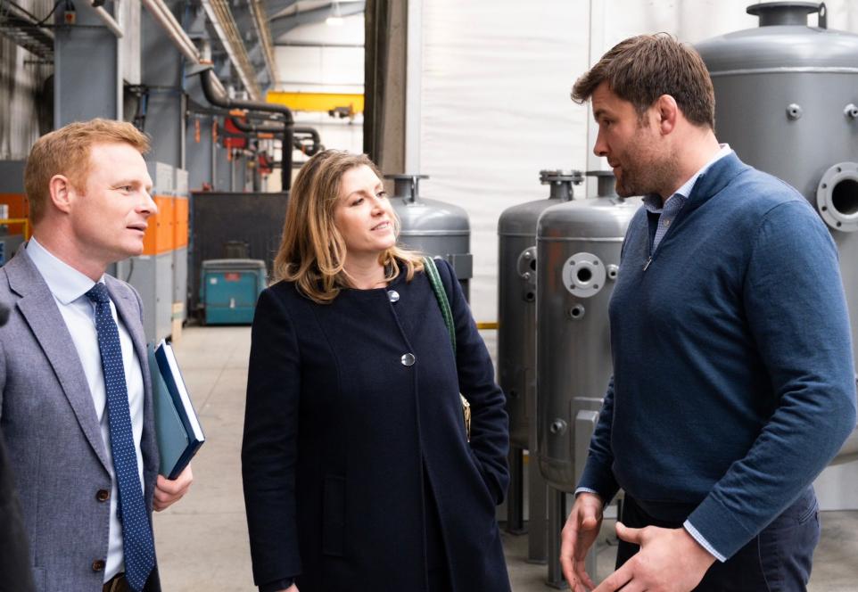 Praise for Keighley-area businesses as Penny Mordaunt visits
