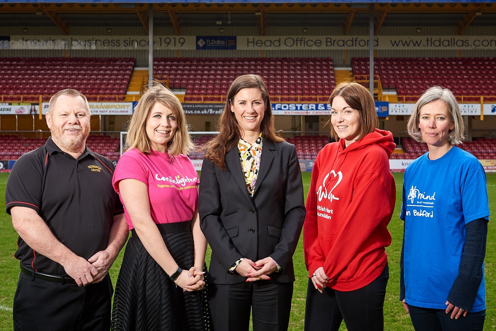 Charities thank firm for donation Bradford Means Business