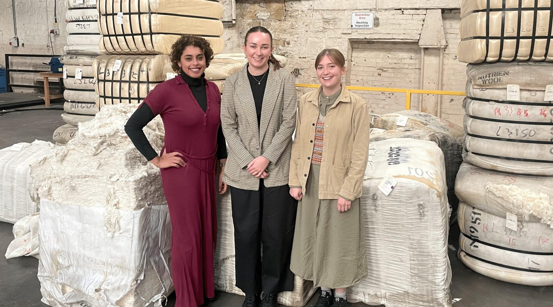 Trio of textile graduates join iconic Pudsey fabric&hellip;