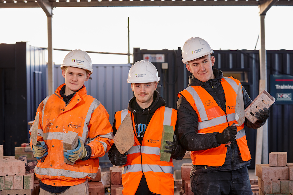 Joy as teenager successfully completes ‘flagship’ bricklaying apprenticeship