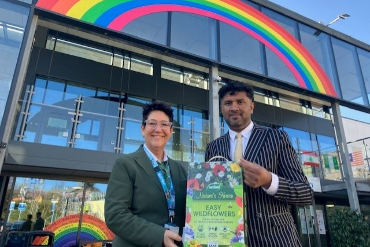 IK Collections tailor donates wildflower seeds to Royal…