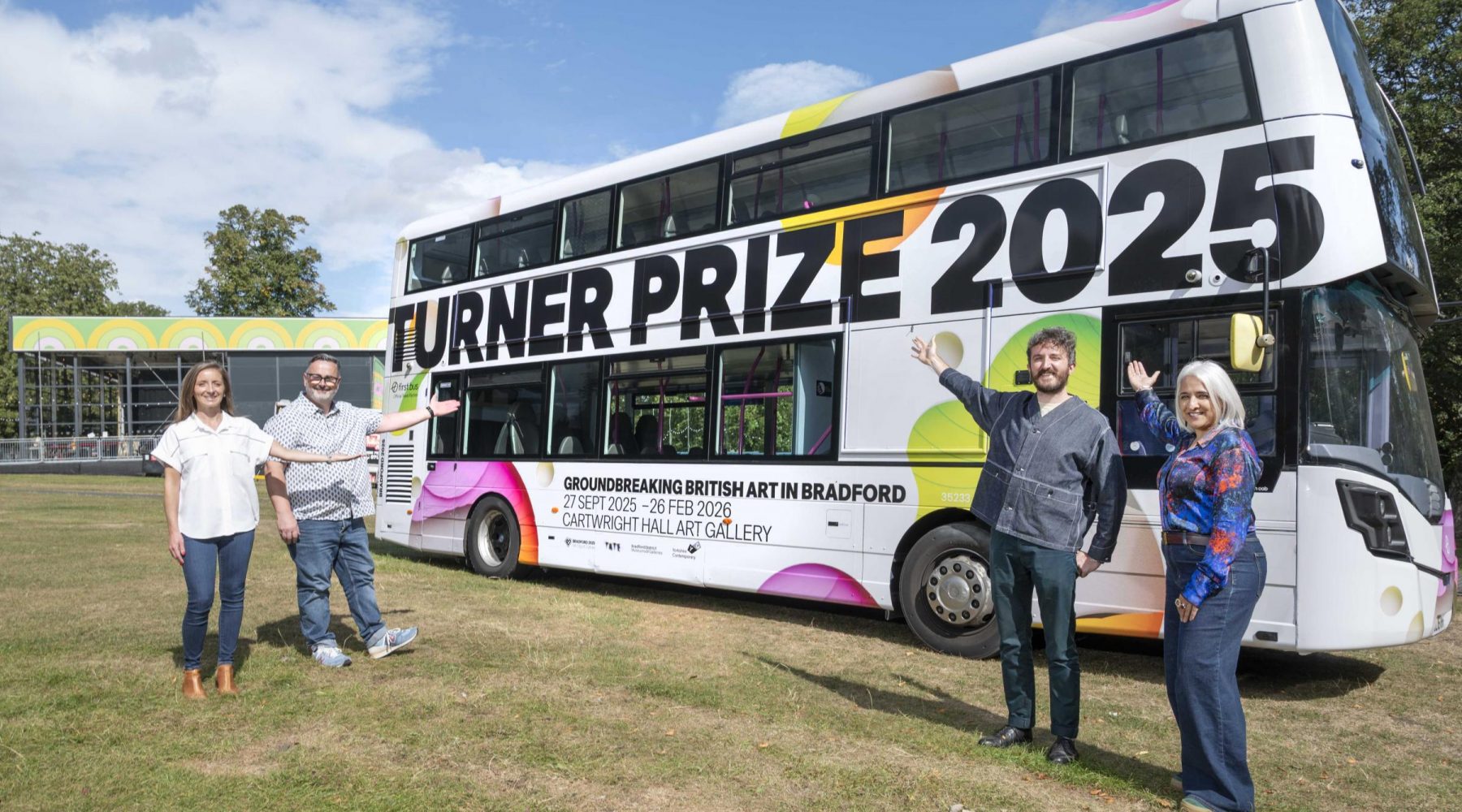 Brightly wrapped bus touring Bradford to promote world-famous…