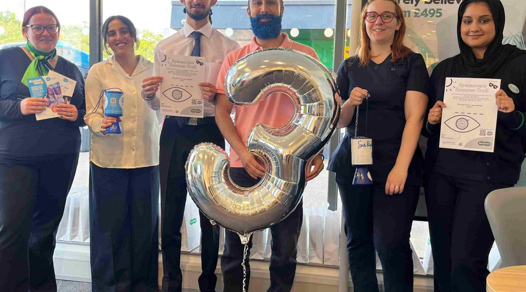 Optician in Bingley marks business milestone with colourful…