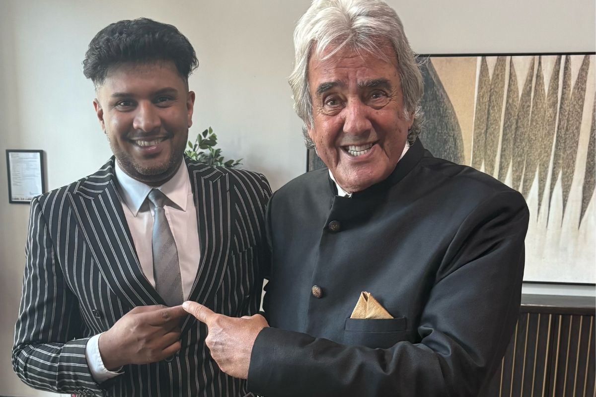 Bradford tailor makes outfit for visiting TV star