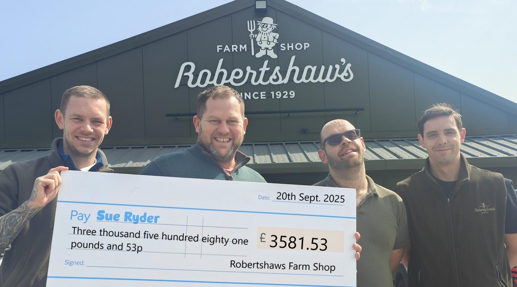 Thousands in spare change left at farm shop…