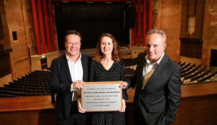 Masterminds behind Bradford Live recognised with plaque and…