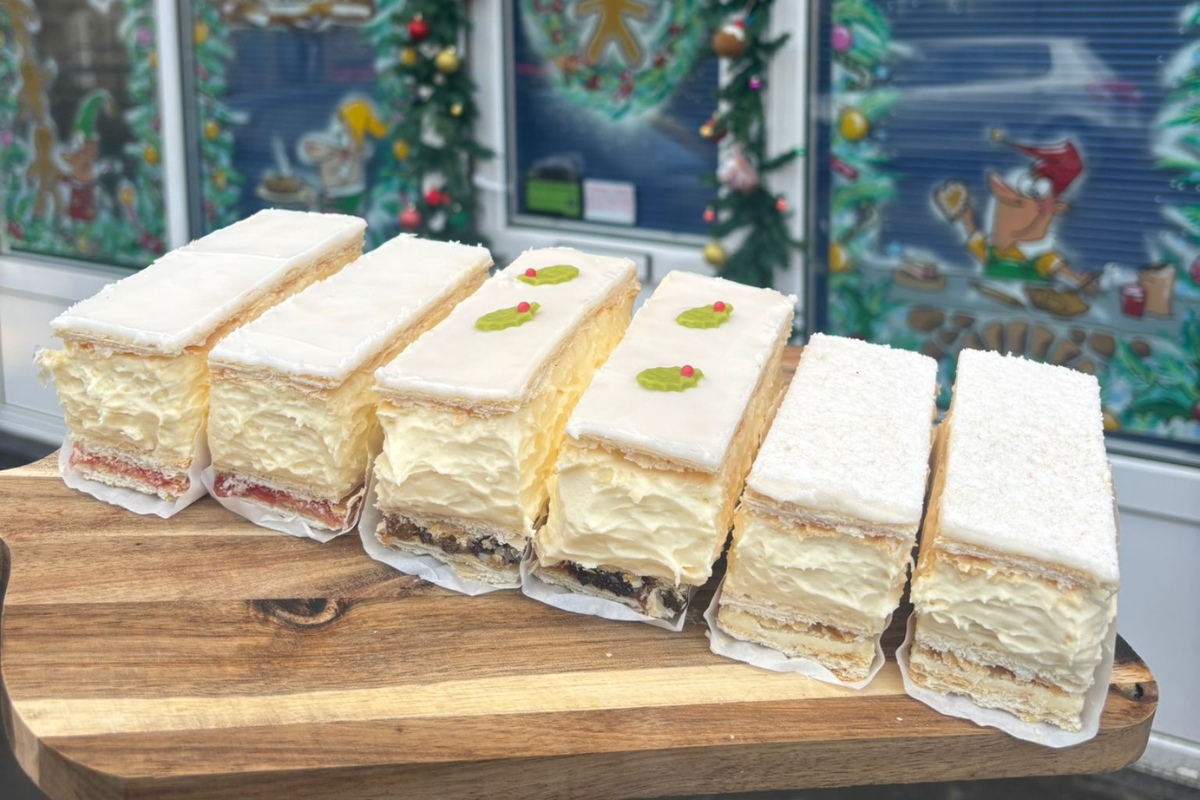Popular Bradford bakery creates new festive vanilla slices