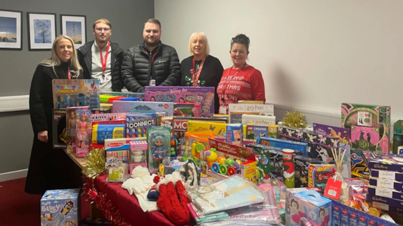 Hundreds of presents delivered to children before Christmas