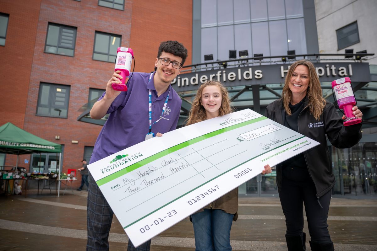 West Yorkshire housebuilder donates £3,000 to hospitals charity