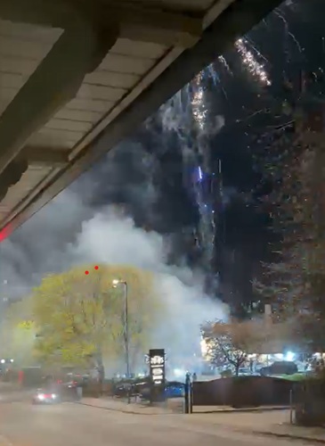 Fireworks display near Bradford petrol station condemned as…