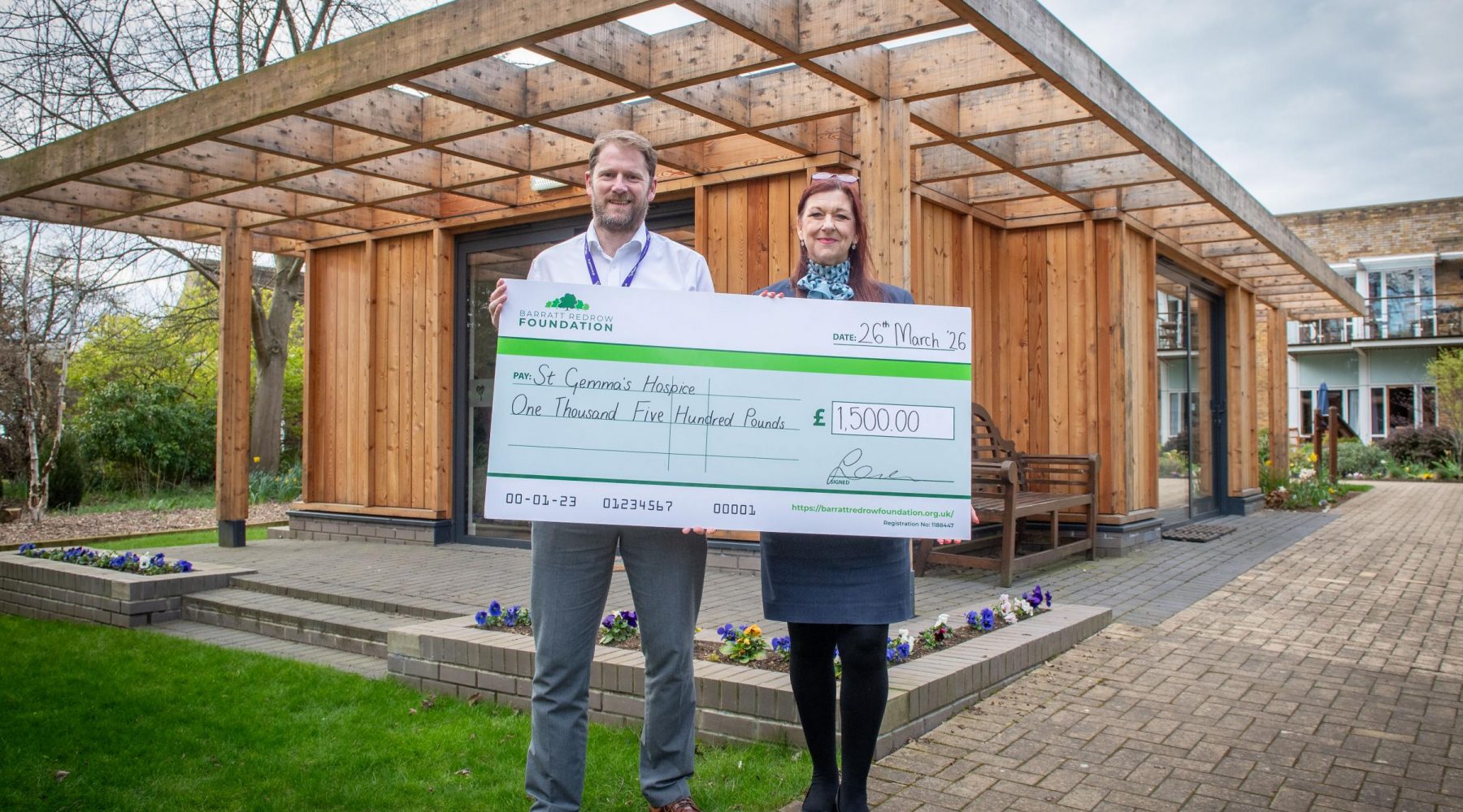 West Yorkshire housebuilder donates £1,500 to Leeds hospice