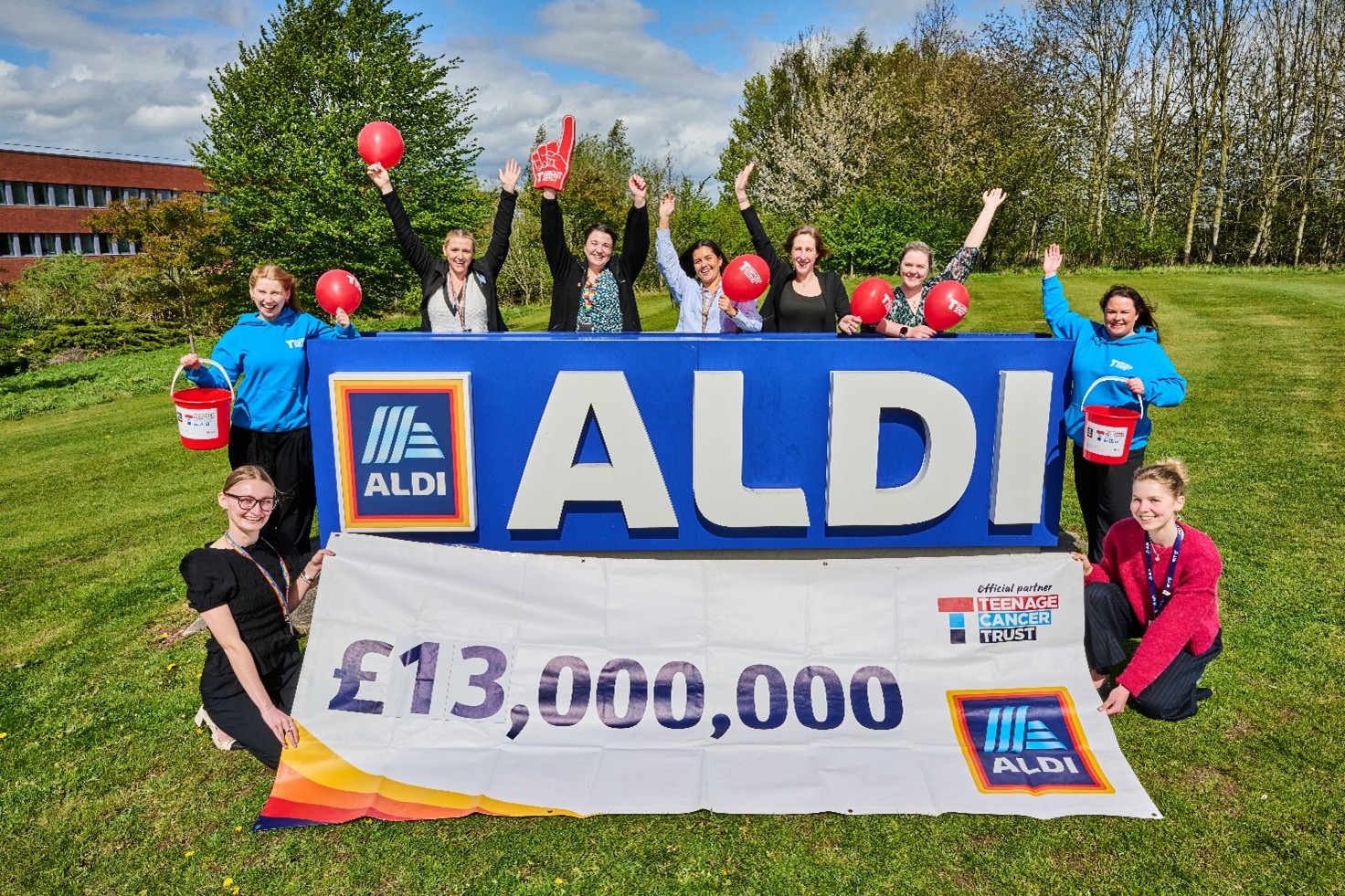 Yorkshire shoppers help Aldi reach major charity milestone