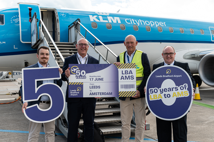 Key international route from Leeds Bradford celebrates milestone…