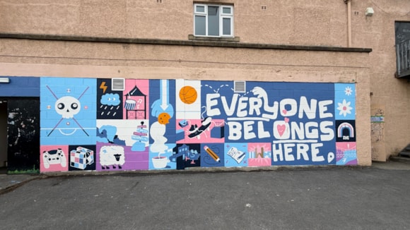 New mural sends clear message ‘everyone belongs’