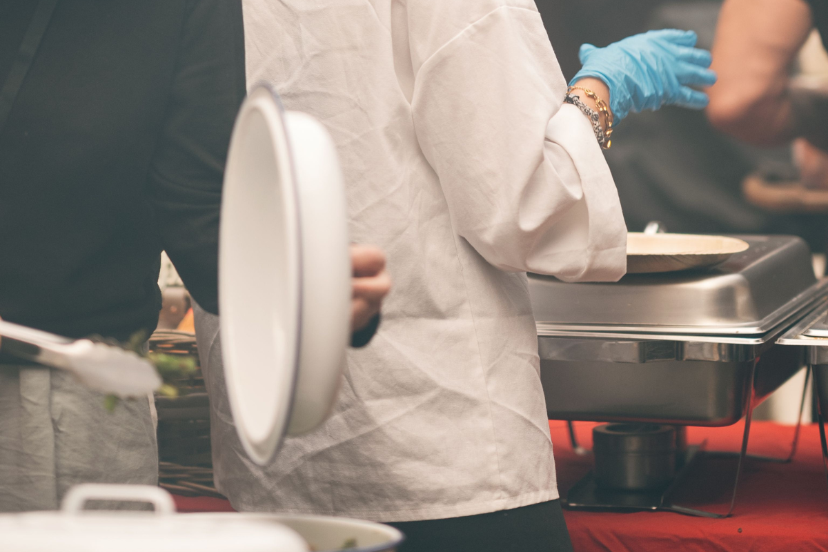 Catering business where food is stored in faulty…