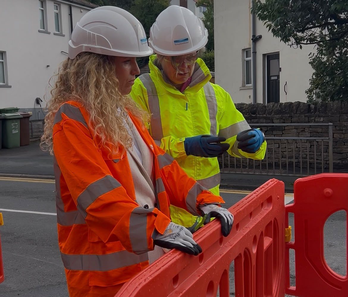 Yorkshire Water chief visits Rawdon amid major network…