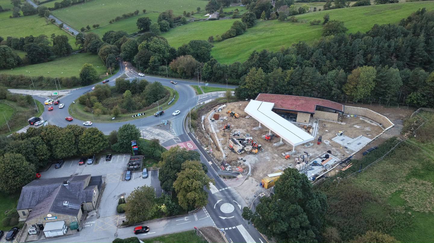 Images show progress on new roadside services station