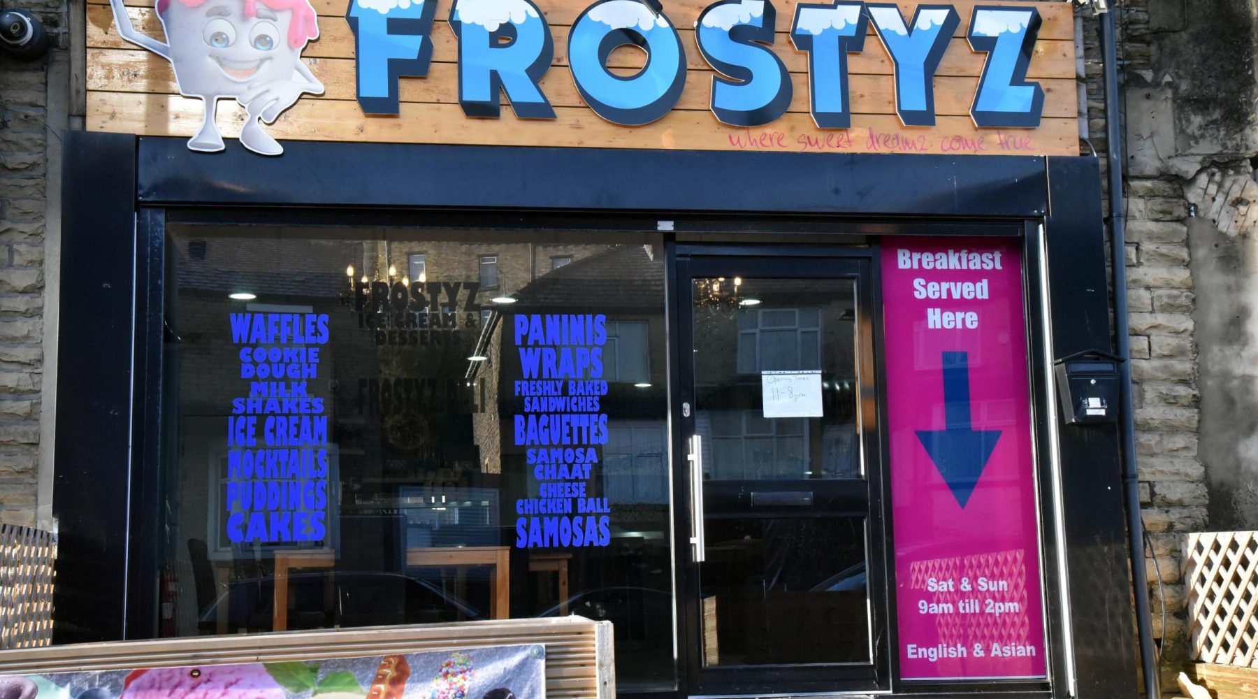 Bakery and cafe plan for ice cream shop